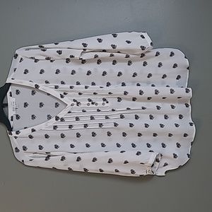 Heart Print Blouse